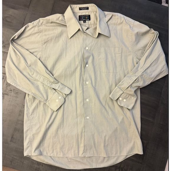 Men's Alexander Julian Colours Long Sleeve Button Up - Sz L - Picture 1 of 9